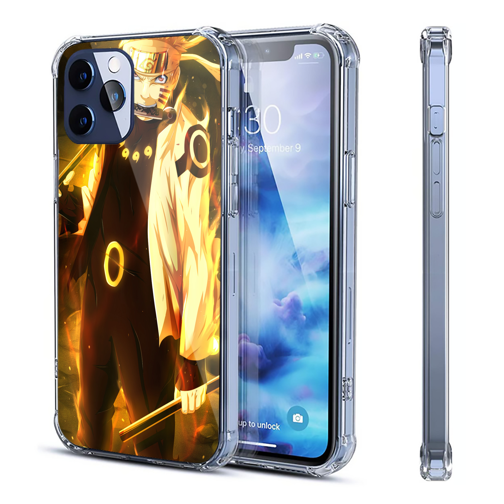 （画像用） NARUTO -ナルト- NARUTO -ナルト- 疾風伝 【iPhone 12シリーズ対応】透明スマホケース（クリアソフトケース）